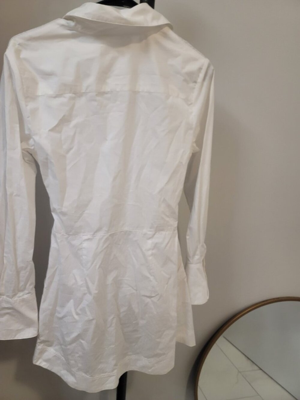 SIMKHAI Colbi Mini Shirt Dress S New NWT White - Picture 8 of 11